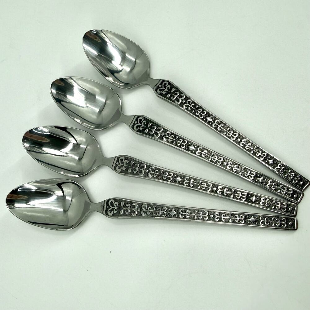 La Senda by Hanford Forge Stainless Steel 4 Piece Teaspoon Set made in Korea MCM